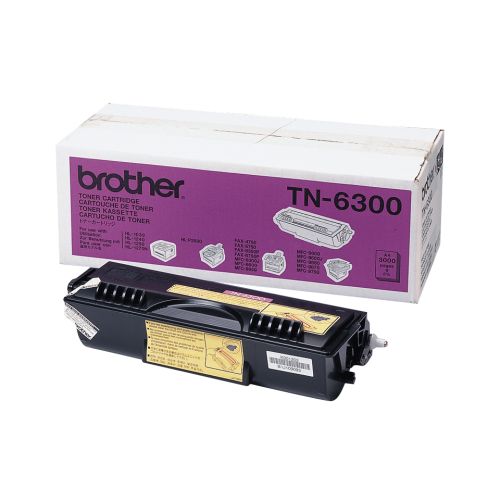 BROTHER Toner preto  DCP: 1200/1400 Fax: 4750/5750/8350P/8360P/8360PLT/8750P Toner, 3.000 paginas , Brother , BROTN6300 , 4977766527279